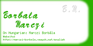 borbala marczi business card
